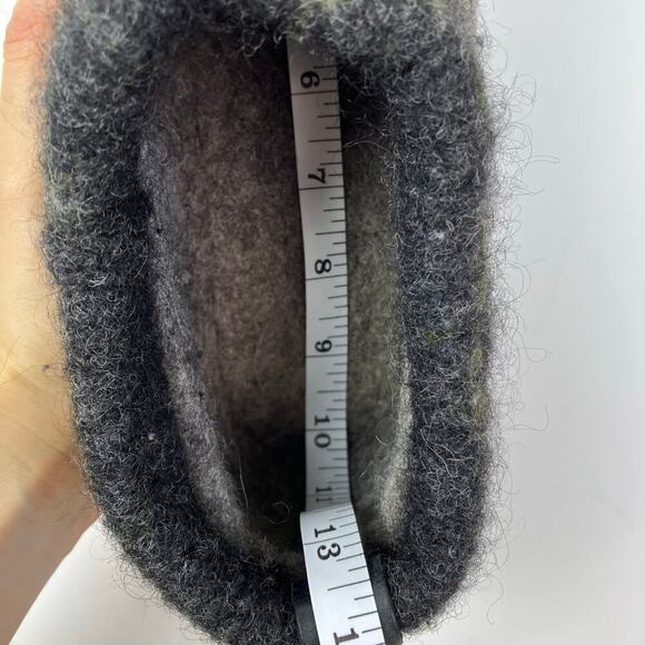 Woolen Clogs Handmade Felted Wool Slip-on Wedge Ankle Clogs Booties Sz 9.5-10 - Picture 15 of 16
